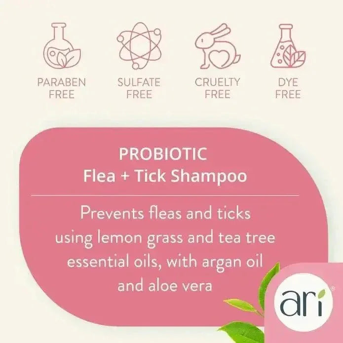 Health Extension ARI Probiotic Flea & Tick Dog Shampoo 16 oz - Talis Us