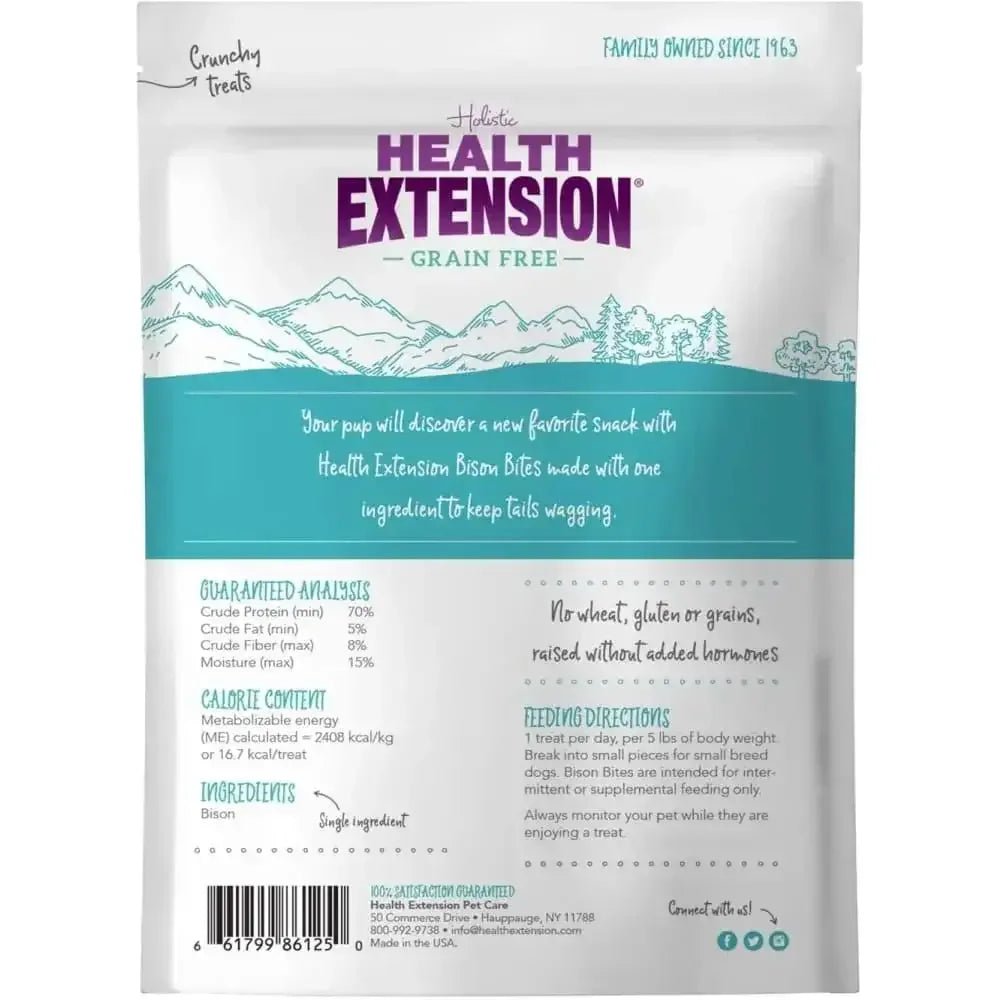 Health Extension Bison Bites Treats 4.5 oz - Talis Us