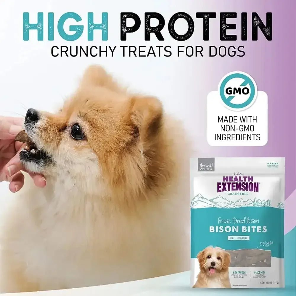Health Extension Bison Bites Treats 4.5 oz - Talis Us