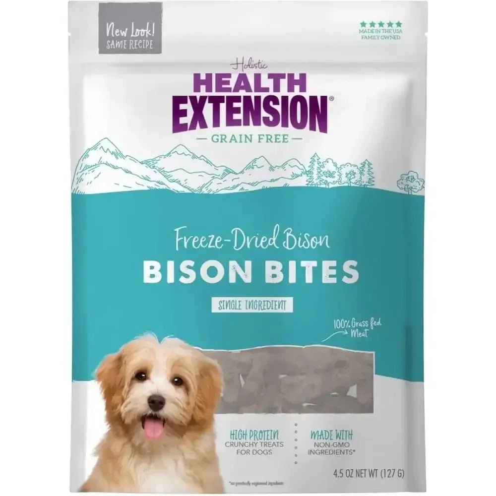 Health Extension Bison Bites Treats 4.5 oz - Talis Us