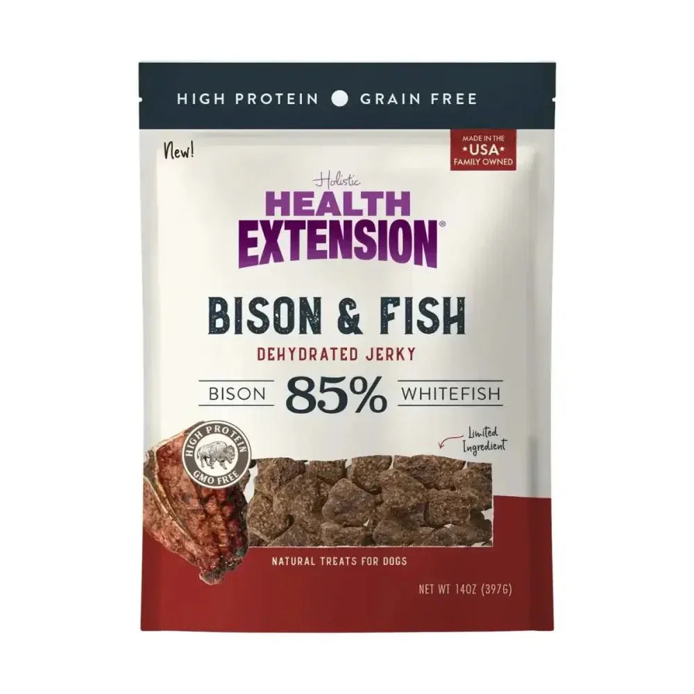 Health Extension Bison & Fish Dehydrated Jerky Recipe for Dogs - Talis Us