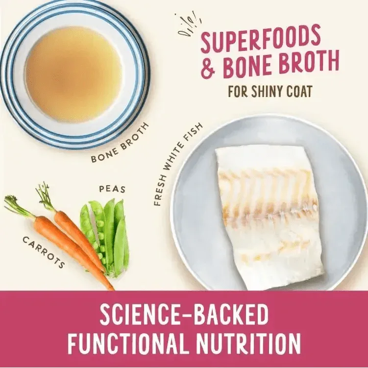 Health Extension Broth - Licious Ocean Fish in Bone Broth Shiny Coat Wet Dog Food 12ea/3.5 oz - Talis Us