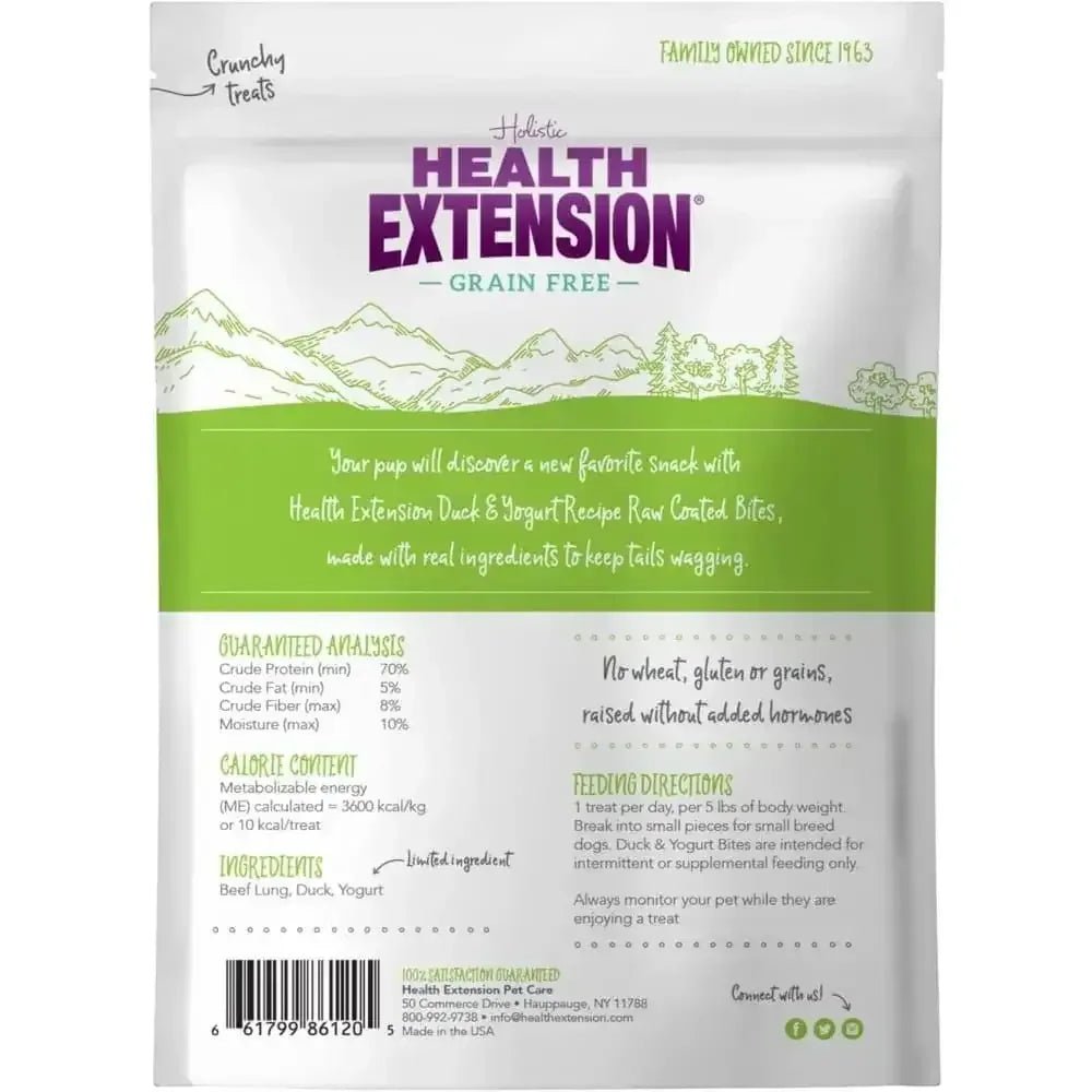 Health Extension Bully Puffs Duck Dog Treats 5 oz - Talis Us