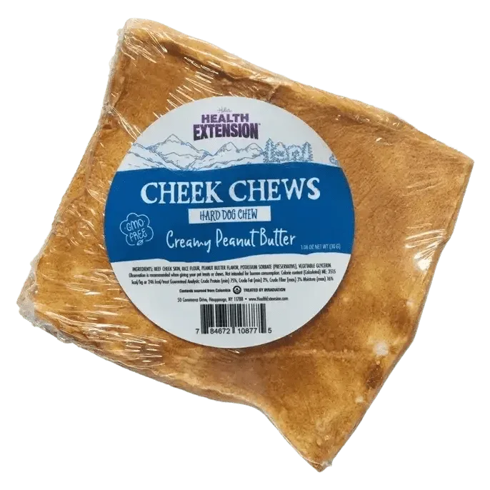 Health Extension Cheek Chews Peanut Butter Dog Chew 1 count - Talis Us