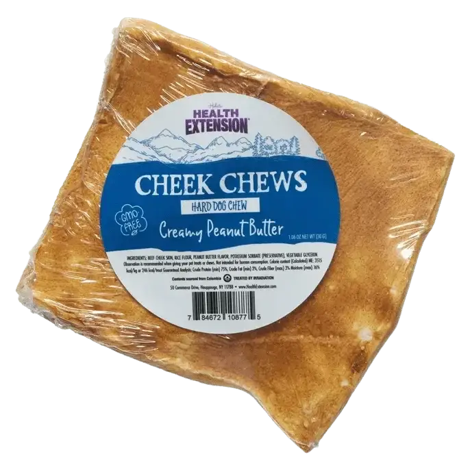 Health Extension Cheek Chews Peanut Butter Dog Chew 1 count - Talis Us