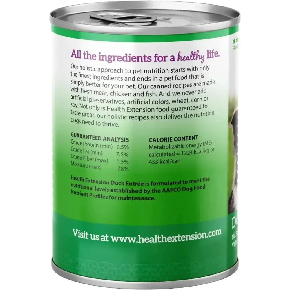 Health Extension Duck Canned Dog Food 12 / 12.5 oz - Talis Us