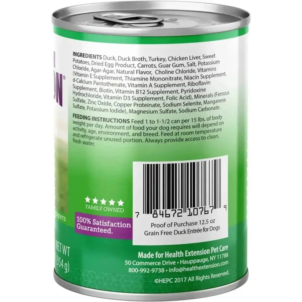 Health Extension Duck Canned Dog Food 12 / 12.5 oz - Talis Us