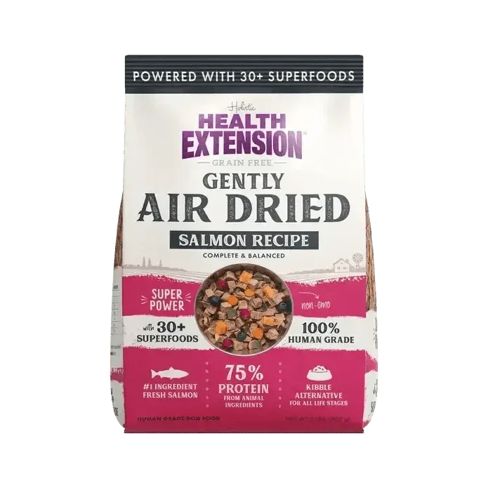 Health Extension Gently Air Dried Salmon Recipe Dog Food 2lb - Talis Us