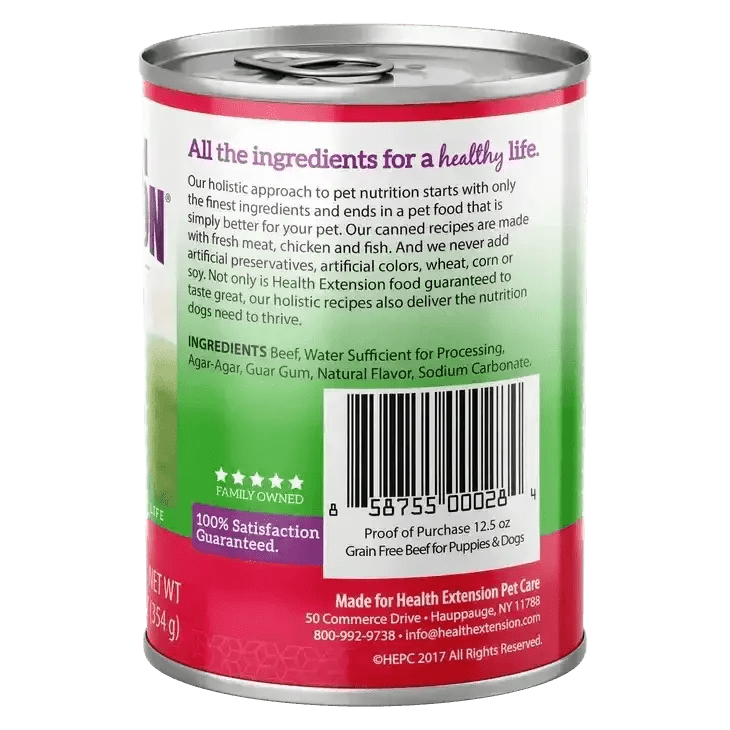 Health Extension Grain Free 95% Beef Canned Dog Food - Talis Us
