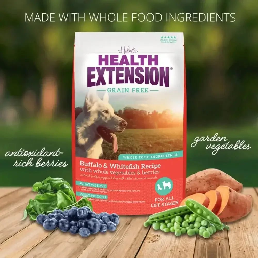 Health Extension Grain Free Buffalo / White Fish Dry Dog Food - Talis Us