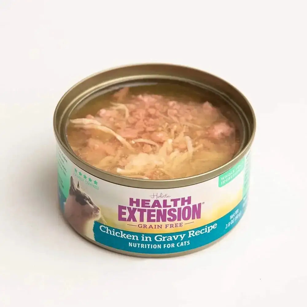 Health Extension Grain Free Chicken in Gravy for Cats Canned Food 24 / 2.8 oz Health Extension