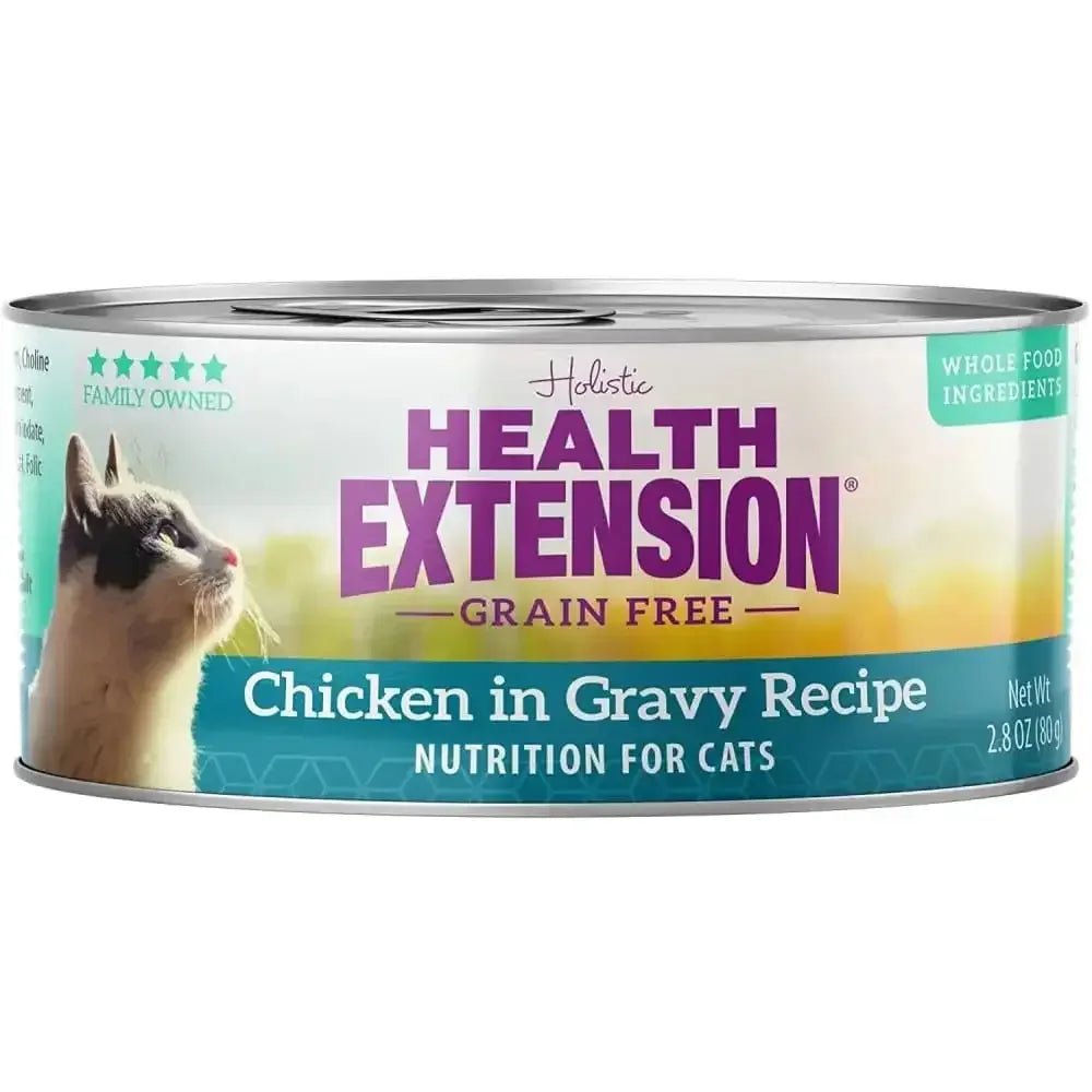 Health Extension Grain Free Chicken in Gravy for Cats Canned Food 24 / 2.8 oz - Talis Us