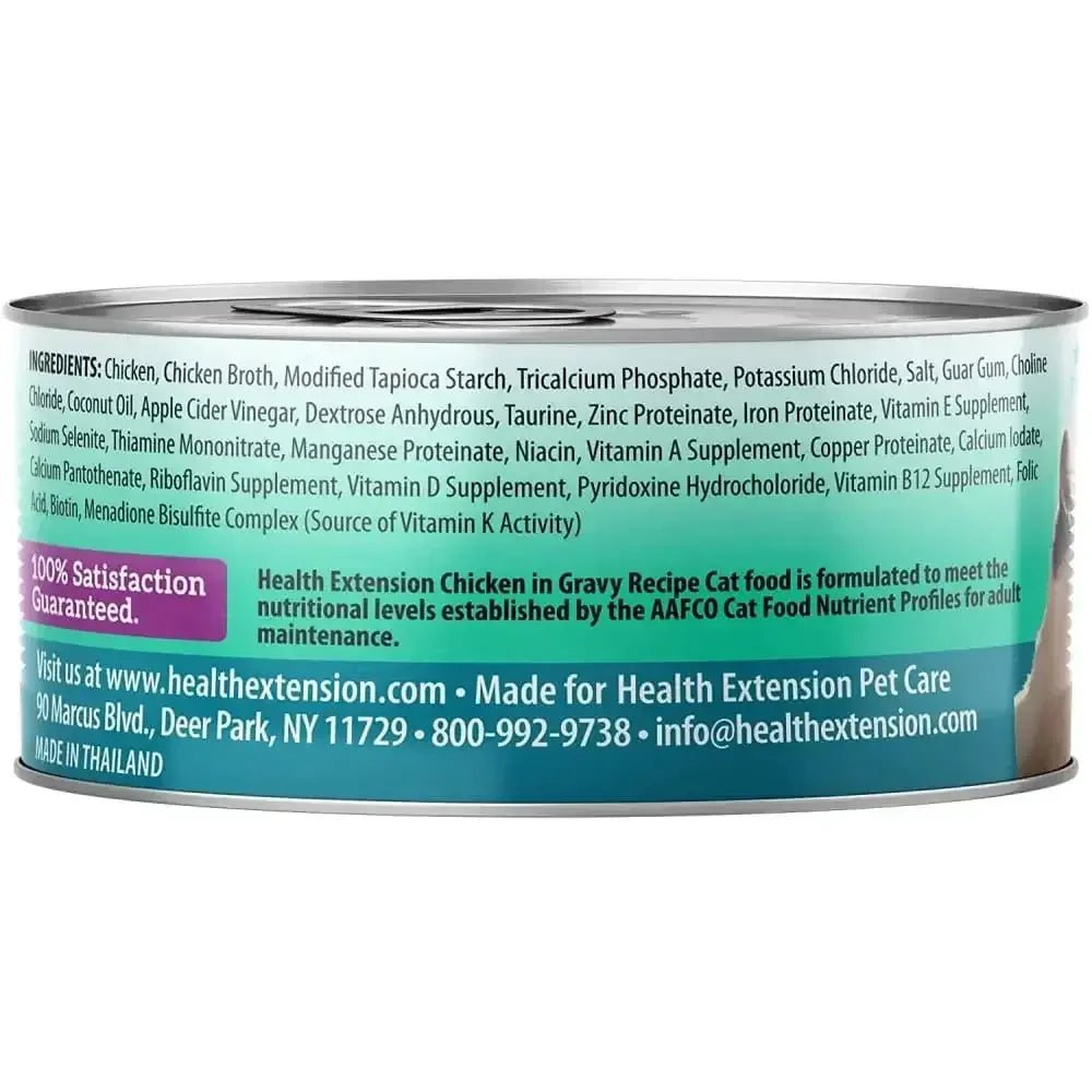 Health Extension Grain Free Chicken in Gravy for Cats Canned Food 24 / 2.8 oz - Talis Us