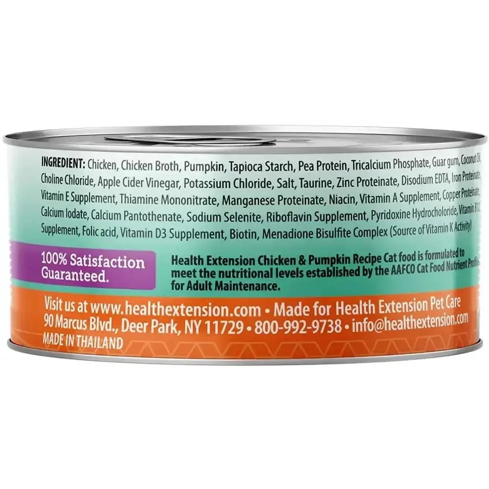Health Extension Grain Free Chicken / Pumpkin Wet Cat Food 24 / 2.8 oz - Talis Us