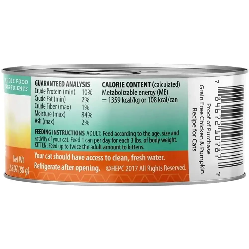 Health Extension Grain Free Chicken / Pumpkin Wet Cat Food 24 / 2.8 oz - Talis Us