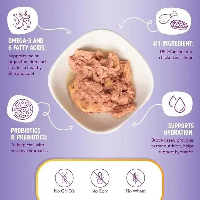 Health Extension Grain - Free Chicken & Salmon Recipe Canned Cat Food 24 / 2.8 oz - Talis Us