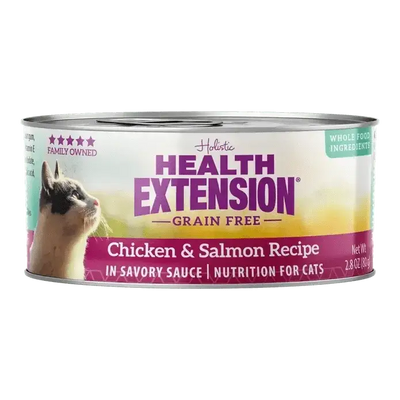 Health Extension Grain - Free Chicken & Salmon Recipe Canned Cat Food 24 / 2.8 oz - Talis Us