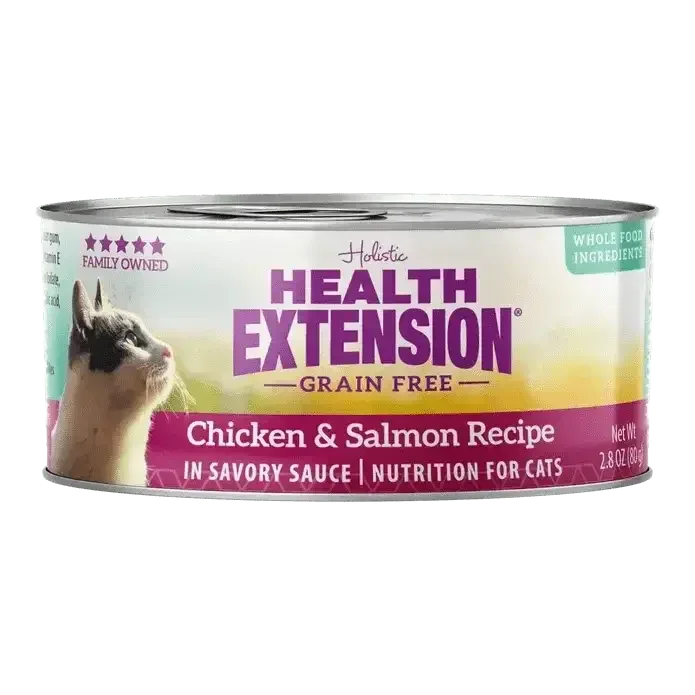 Health Extension Grain - Free Chicken & Salmon Recipe Canned Cat Food 24 / 2.8 oz - Talis Us