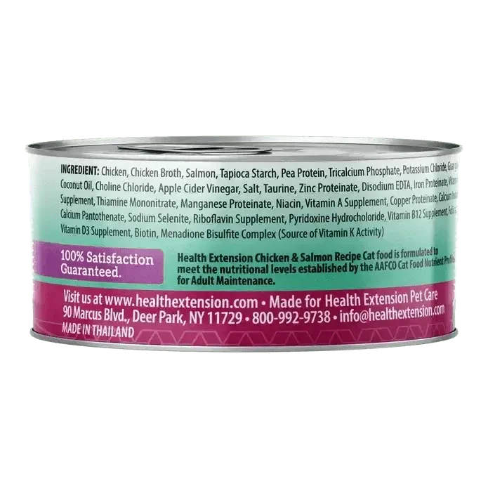 Health Extension Grain - Free Chicken & Salmon Recipe Canned Cat Food 24 / 2.8 oz - Talis Us