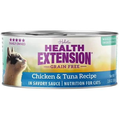 Health Extension Grain Free Chicken / Tuna Wet Cat Food 24 / 2.8 oz Health Extension