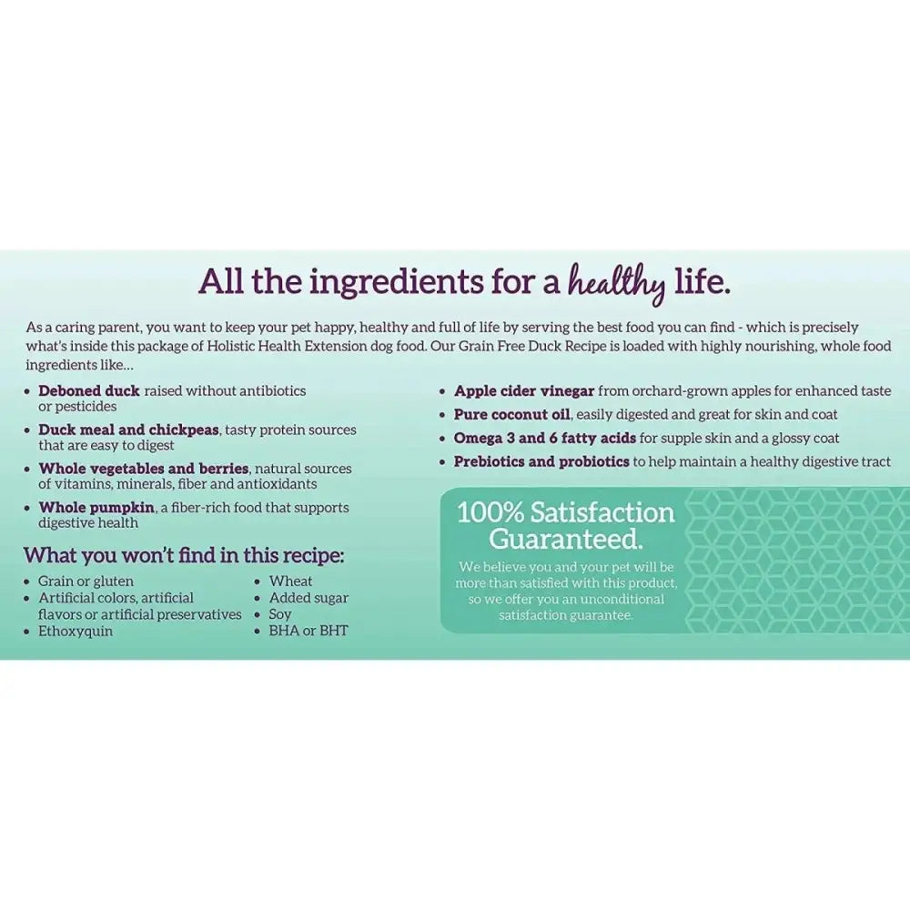 Health Extension Grain Free Duck Dry Dog Food - Talis Us