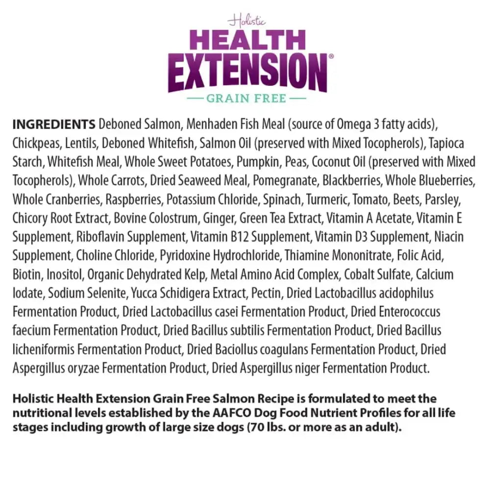 Health Extension Grain Free Salmon Dry Dog Food Health Extension