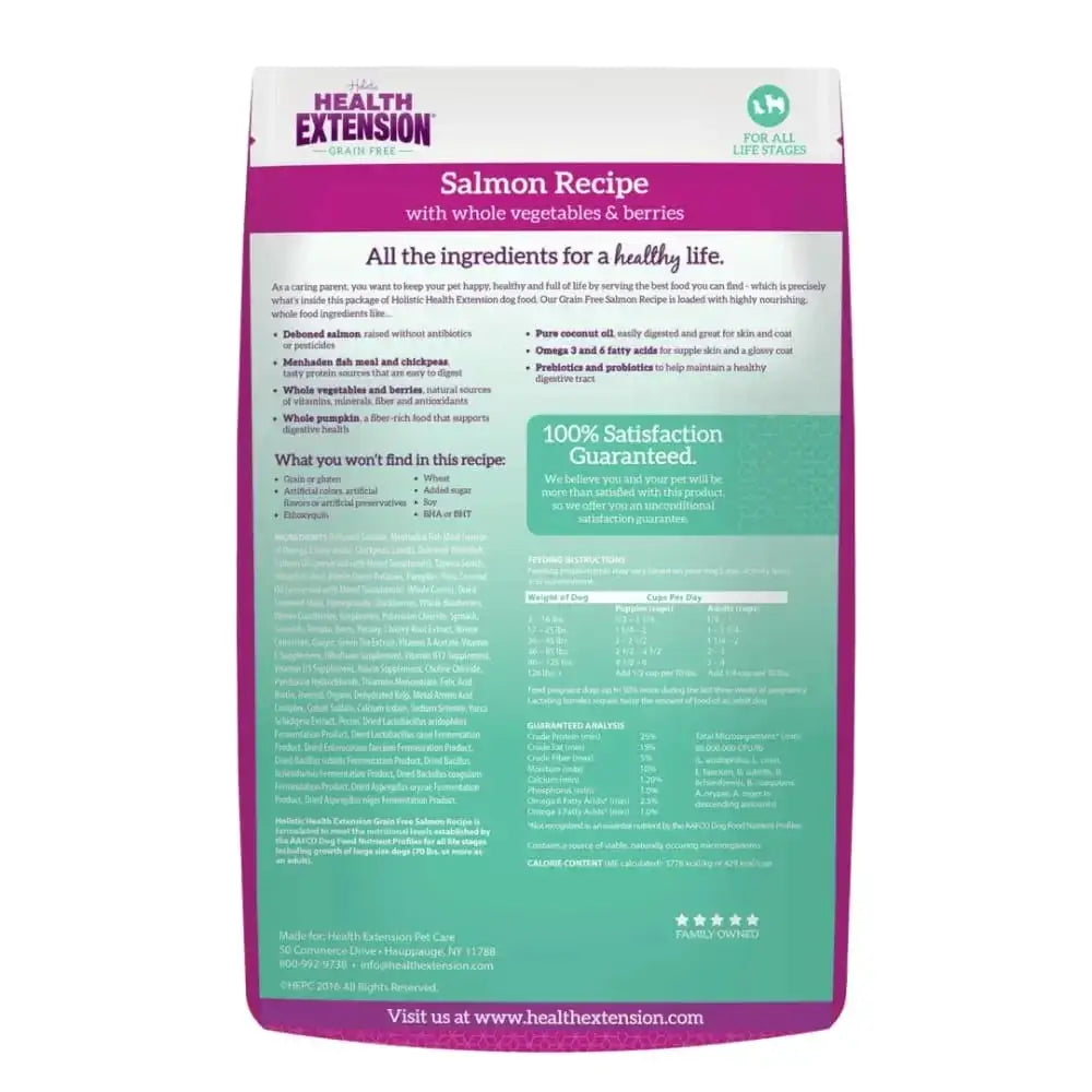 Health Extension Grain Free Salmon Dry Dog Food Health Extension