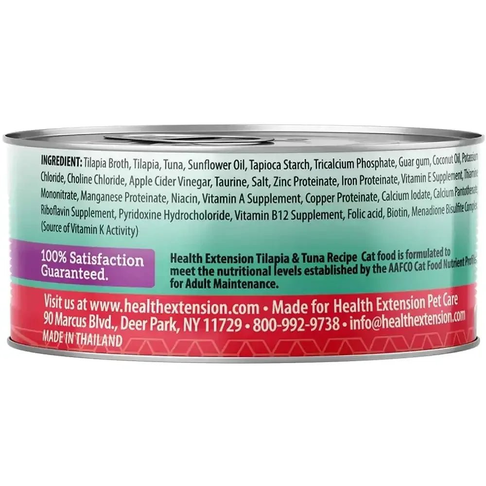 Health Extension Grain Free Tilapia and Tuna Canned Cat Food 24 / 2.8 oz - Talis Us