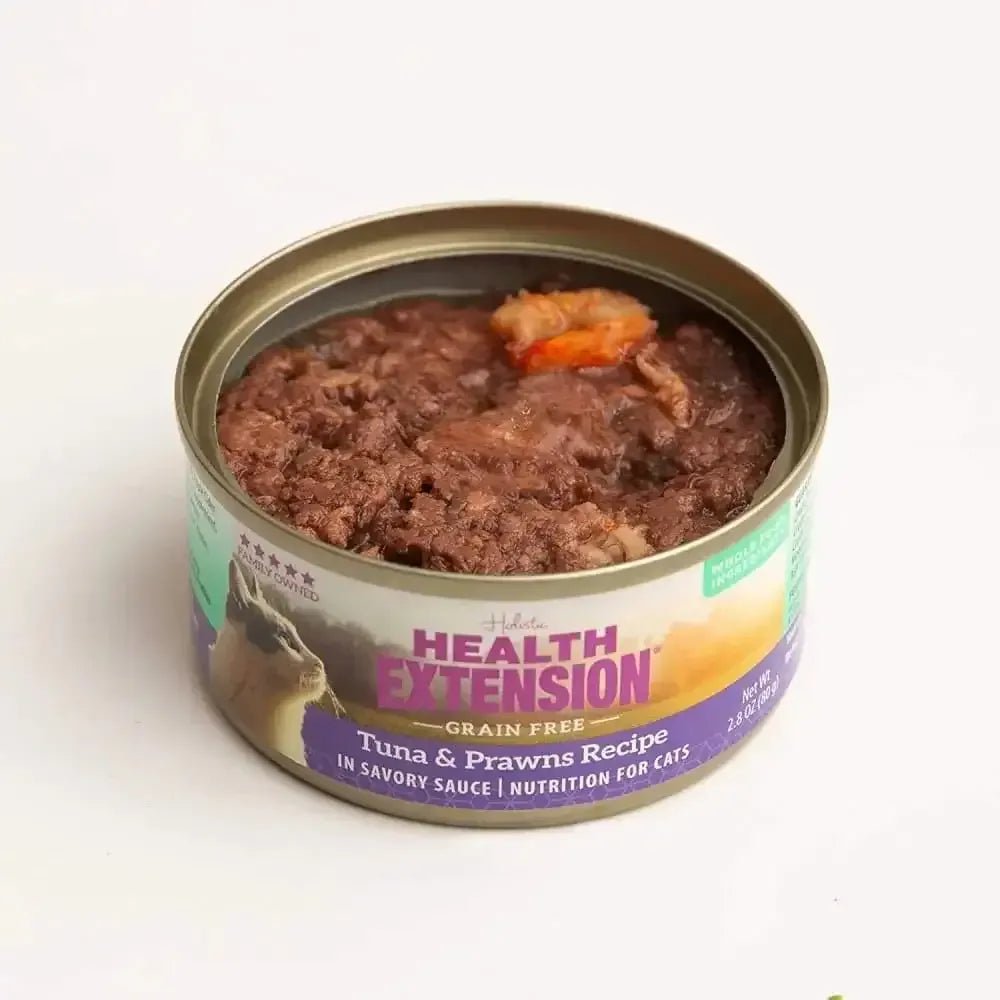 Health Extension Grain Free Tuna and Prawns Canned Cat Food 24 / 2.8 oz - Talis Us