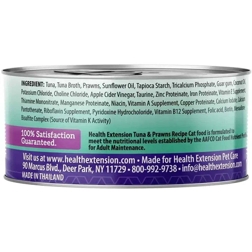 Health Extension Grain Free Tuna and Prawns Canned Cat Food 24 / 2.8 oz - Talis Us