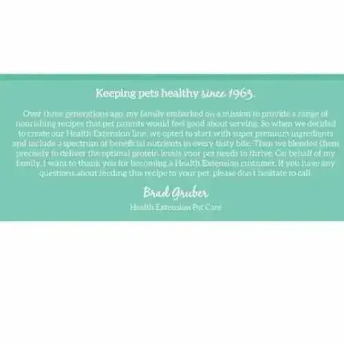 Health Extension Grain Free Venison Dry Dog Food - Talis Us