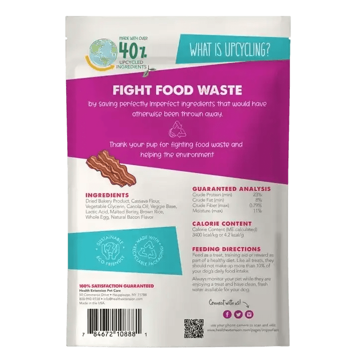 Health Extension Impawfect Bacon Dog Training Treats - Talis Us