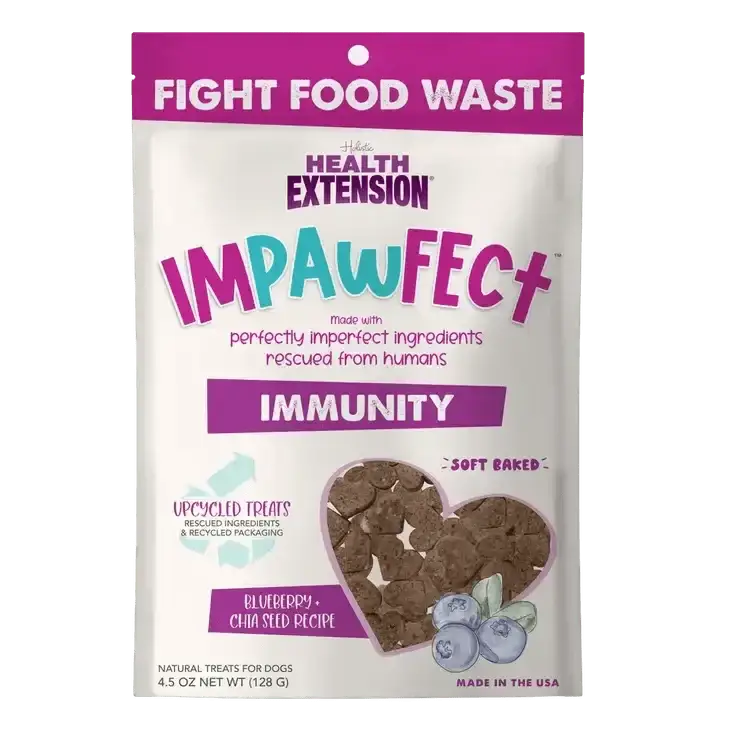 Health Extension Impawfect Blueberry & Chia Seeds for Immunity Support Dog Treats - Talis Us