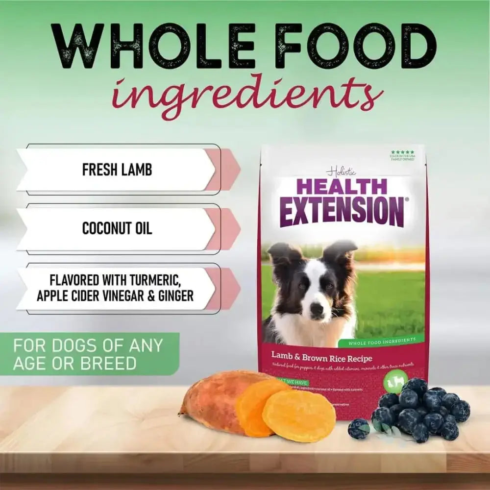 Health Extension Lamb & Brown Rice Dry Dog Food Health Extension