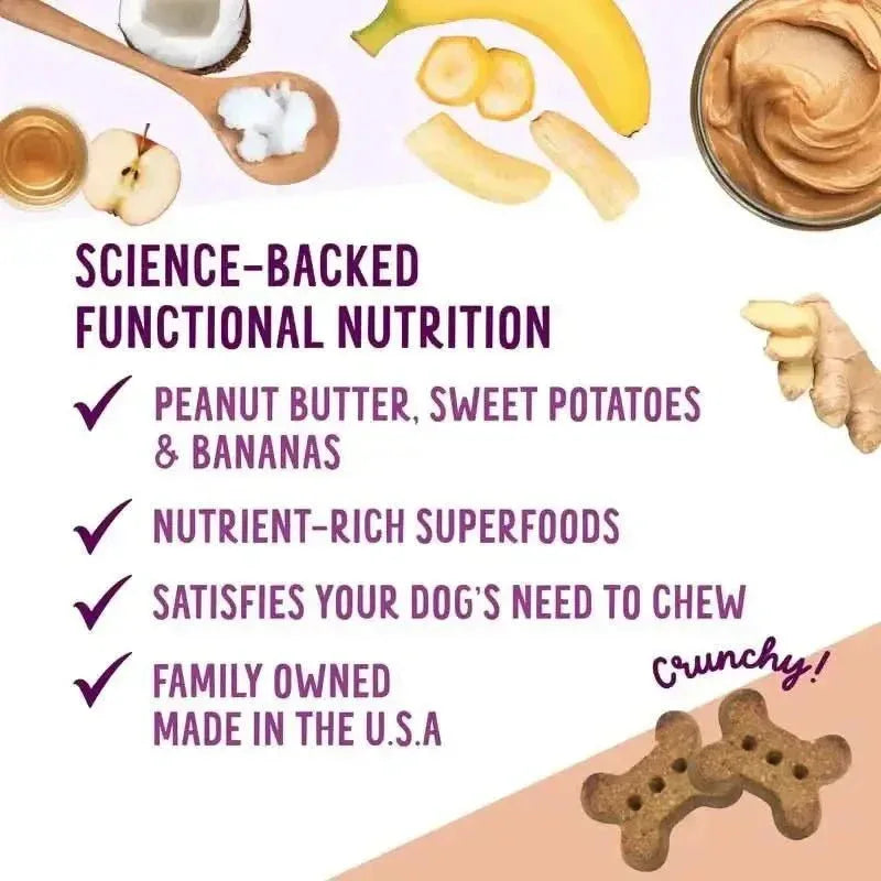 Health Extension Oven Baked Peanut Butter Banana Dog Treats 2.25lb - Talis Us