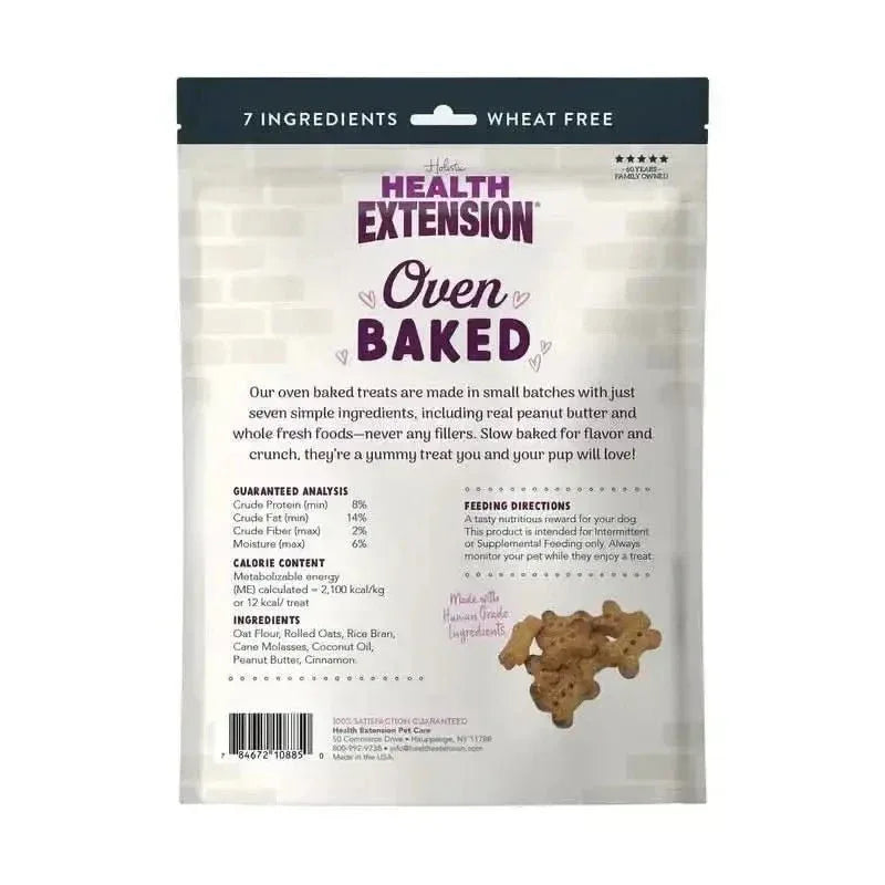 Health Extension Oven Baked Peanut Butter Banana Dog Treats 2.25lb - Talis Us