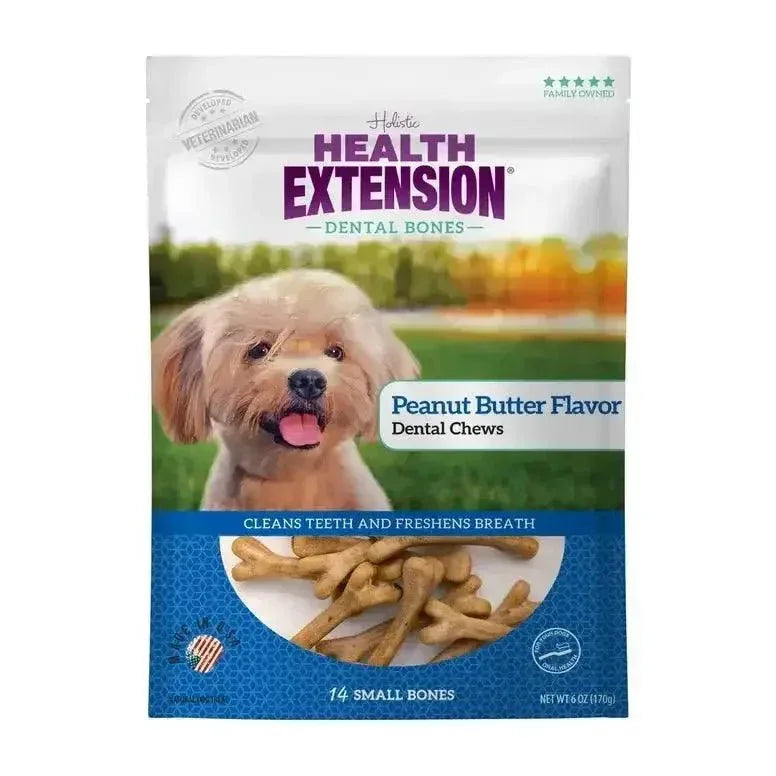 Health Extension Peanut Butter Flavor Dental Bones - Talis Us