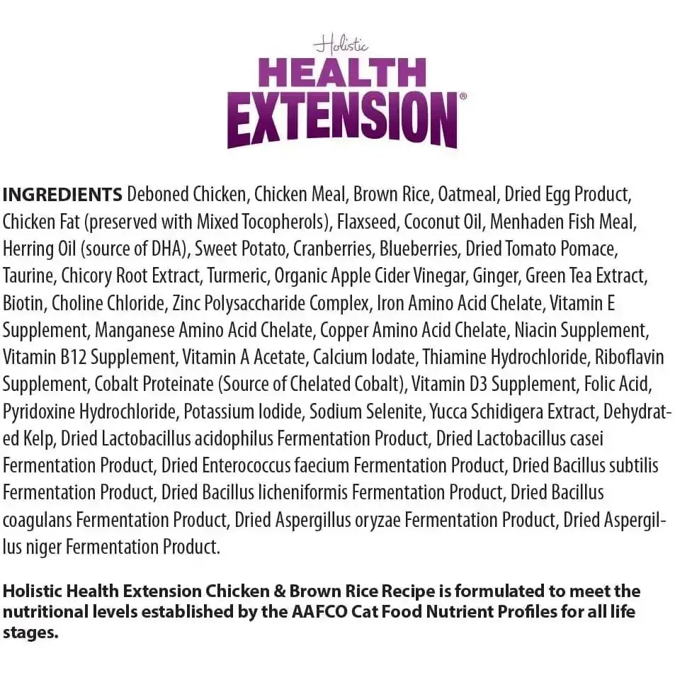 Health Extension Premium Kitten Chicken & Brown Rice Recipe Dry Cat Food - Talis Us