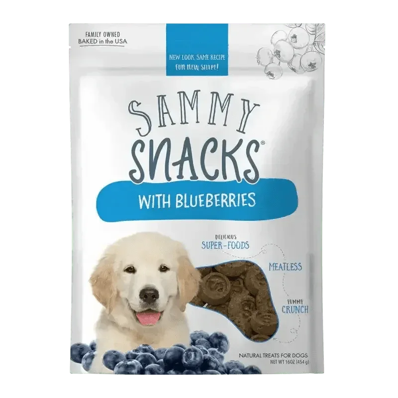 Health Extension Sammy Snacks Blueberries Flavored Natural Dog Treats 8 oz - Talis Us