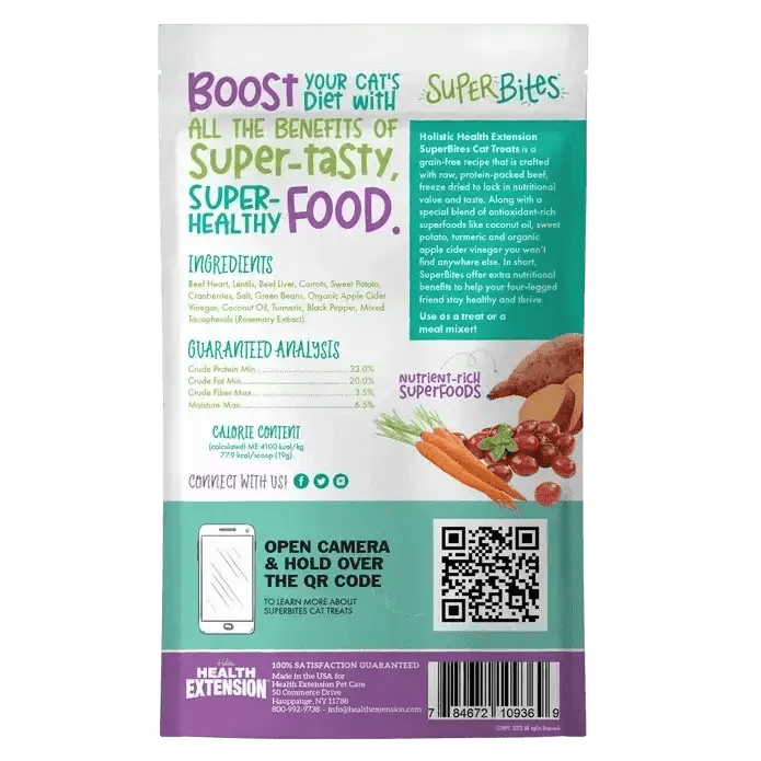 Health Extension Super Bites Beef Freeze - Dried Cat Treats 0.75oz - Talis Us