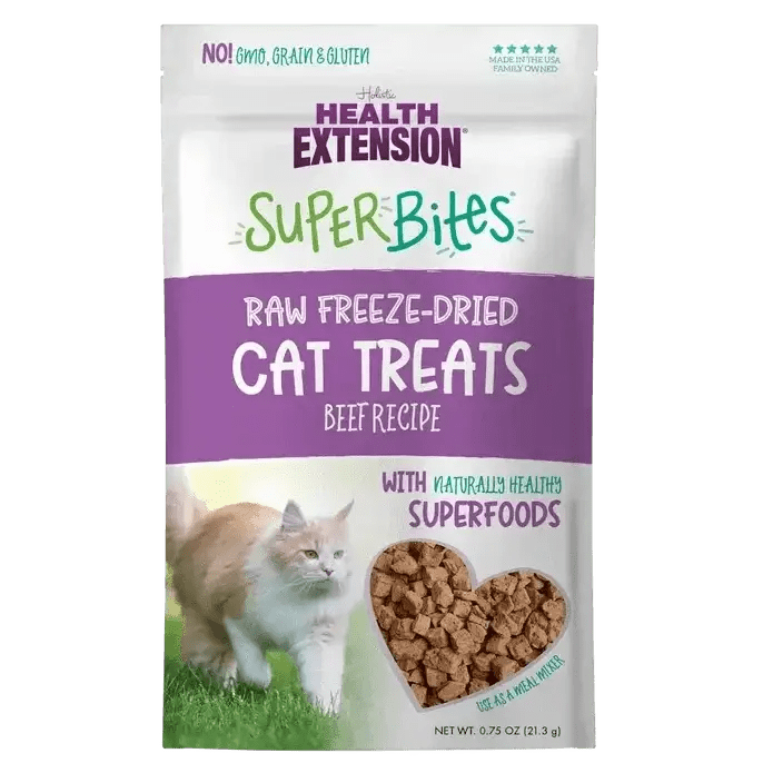 Health Extension Super Bites Beef Freeze - Dried Cat Treats 0.75oz - Talis Us