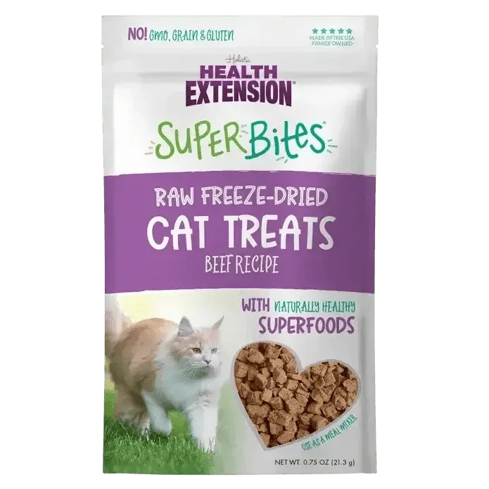 Health Extension Super Bites Beef Freeze - Dried Cat Treats 0.75oz - Talis Us