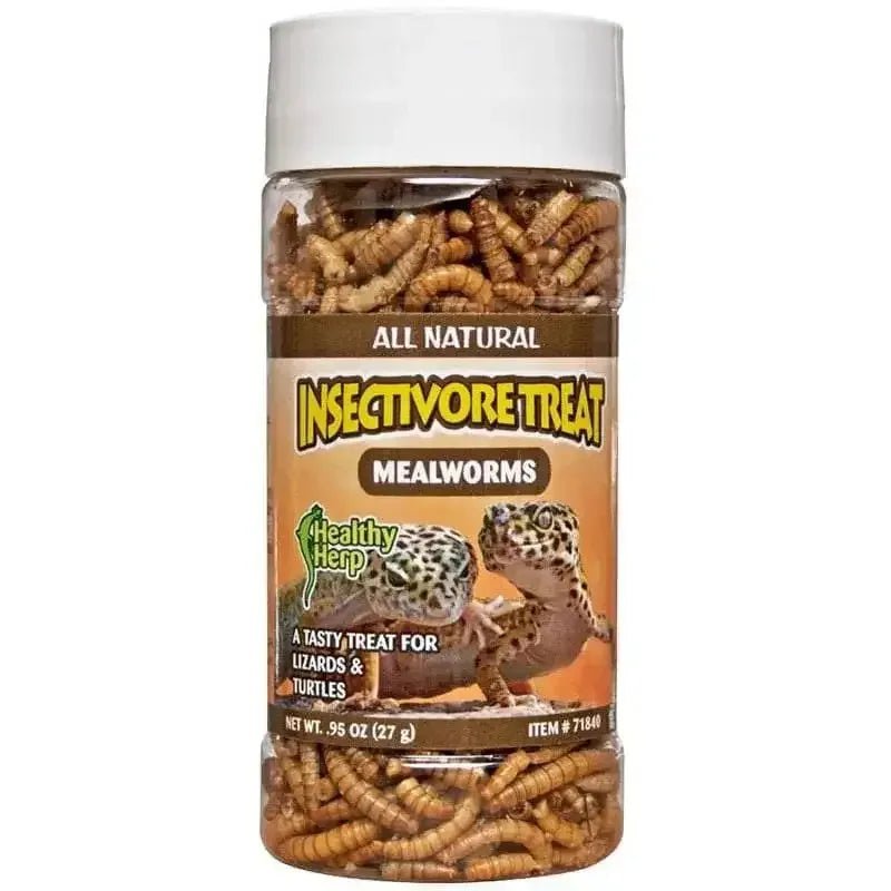 Healthy Herp Insectivore Reptile Treat Mealworms 0.95 - Ounce - Talis Us