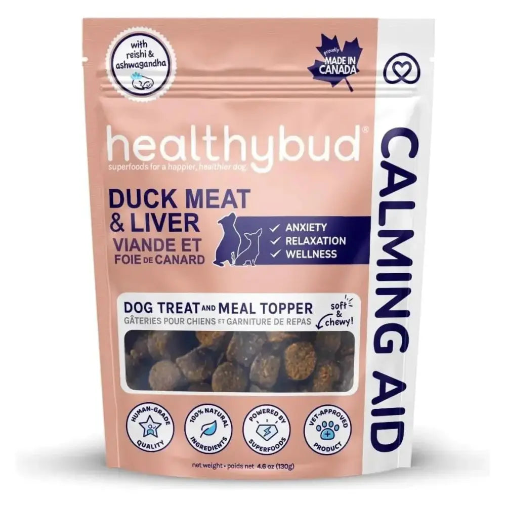 Healthybud Calming Aid Stress Relief Duck Soft Dog Treats - Talis Us