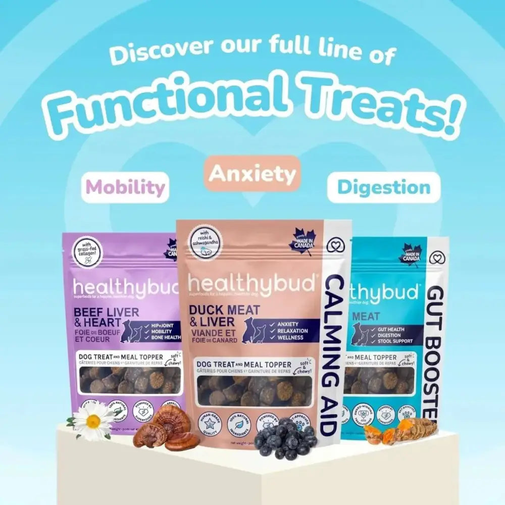 Healthybud Calming Aid Stress Relief Duck Soft Dog Treats - Talis Us