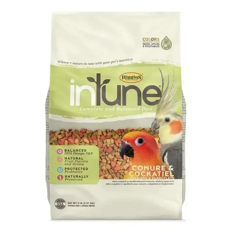 Higgins inTune Conure & Cockatiel Food 2 Lbs Higgins