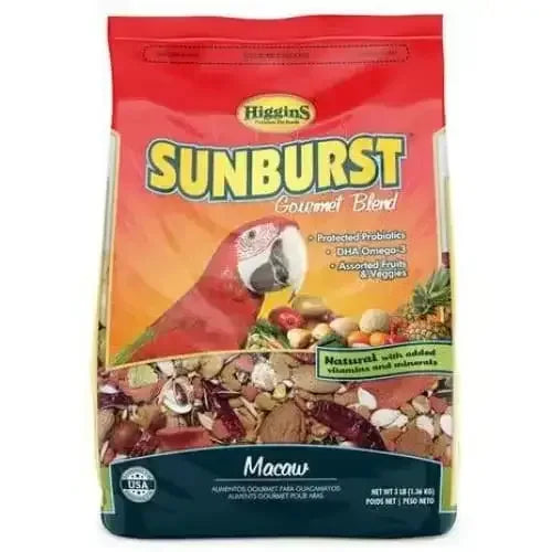 Higgins Sunburst Gourmet Blend Macaw Parrot Bird Food Higgins