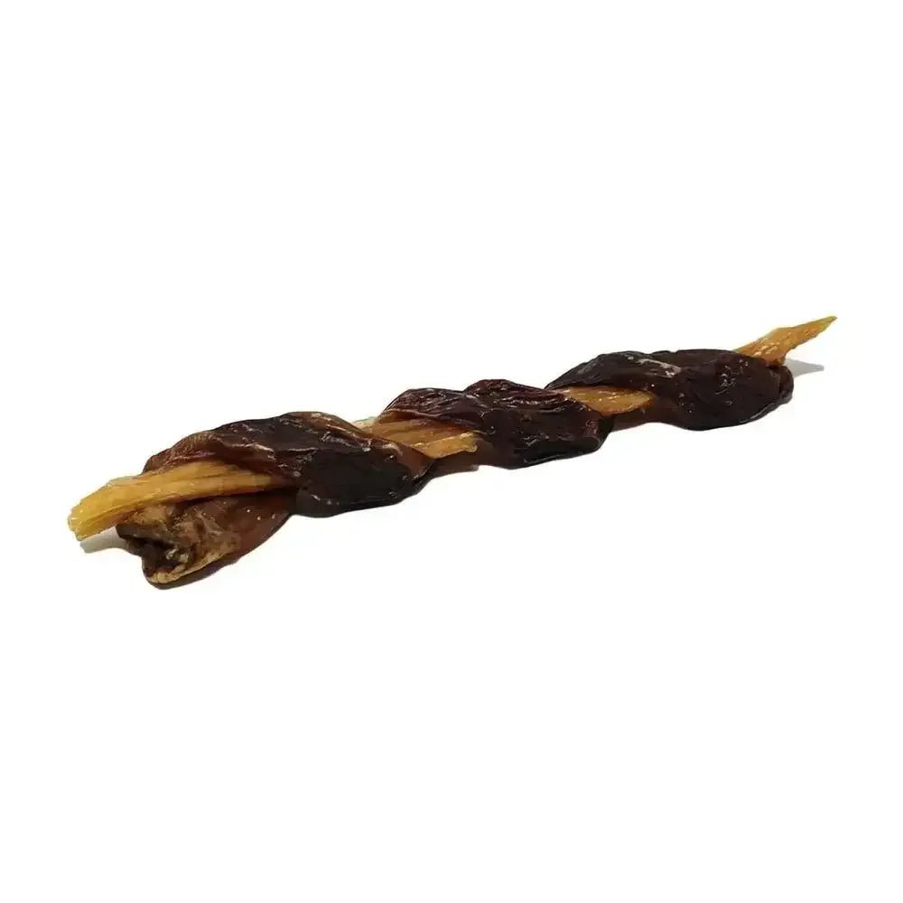 Home Range Chomper Wrapped Backstrap Dog Treats 20/Case 8 - 11" - Talis Us