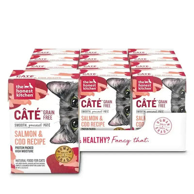The Honest Kitchen Cate Grain Free Salmon & Cod Pate Wet Cat Food 12/5.5oz The Honest Kitchen