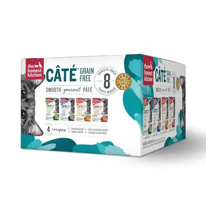 The Honest Kitchen Cate Grain Free Wet Cat Food Pate Variety Pack 8/5.5oz The Honest Kitchen